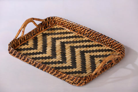 RECTANGLE SITALPATI TRAY ( BLACK )