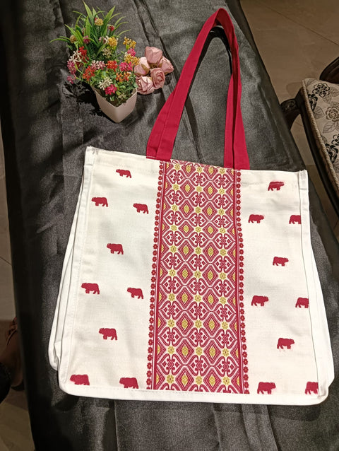 ASSAMESE CULTURAL TOTE BAG