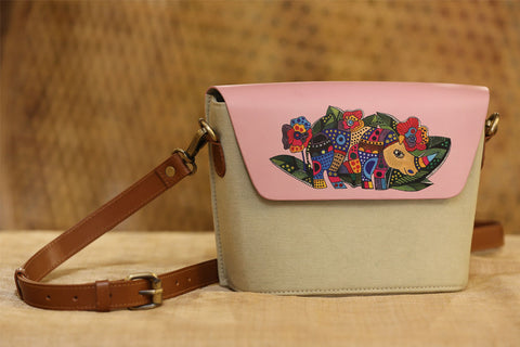 GREY SLING BAG