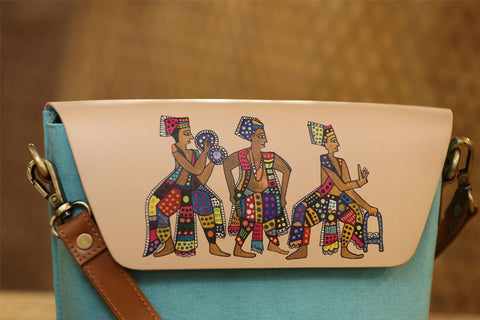 AQUA BLUE SLING BAG