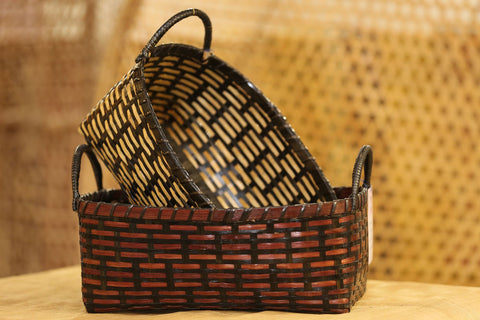 MAROON DUTCH TWILL BASKET