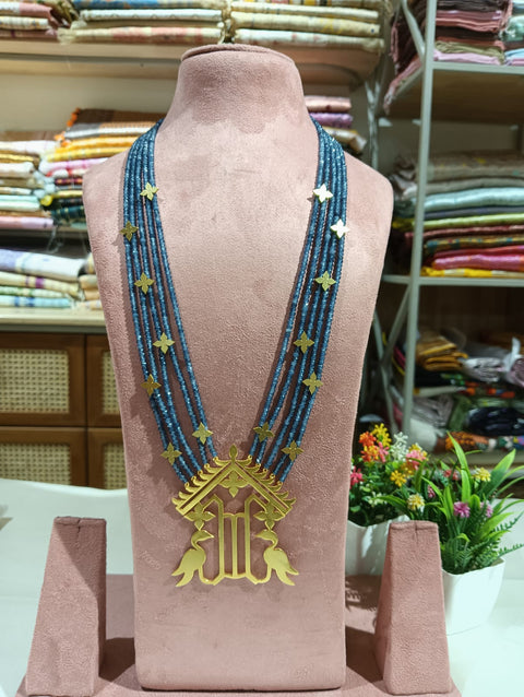 BLUE FLOWER HUT PENDANT