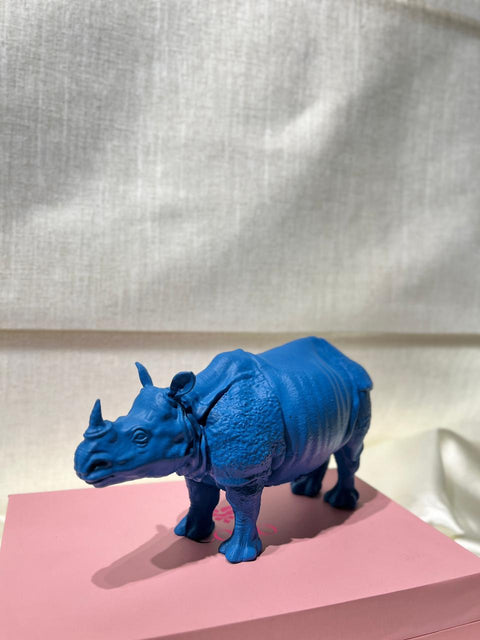 Coloured One Horn Rhino