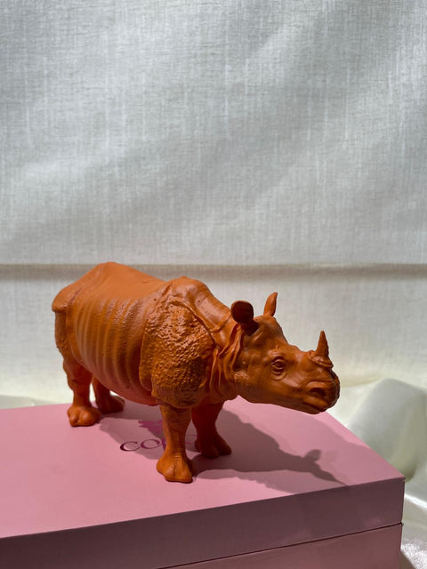 Coloured One Horn Rhino