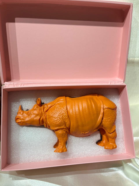 Coloured One Horn Rhino