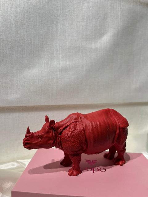 Coloured One Horn Rhino