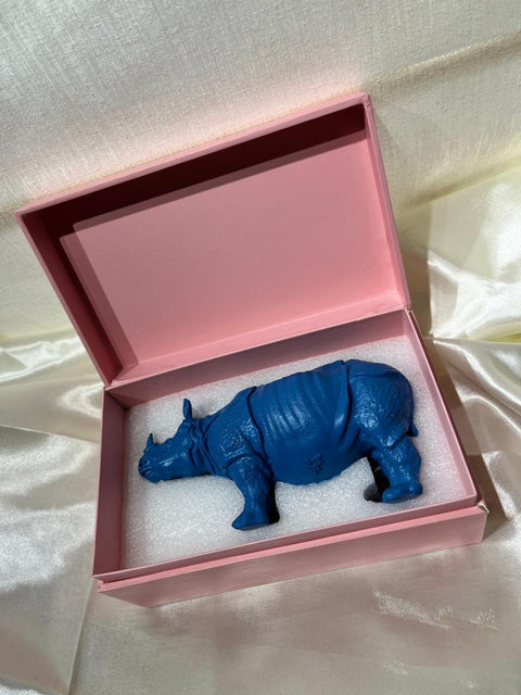 Coloured One Horn Rhino