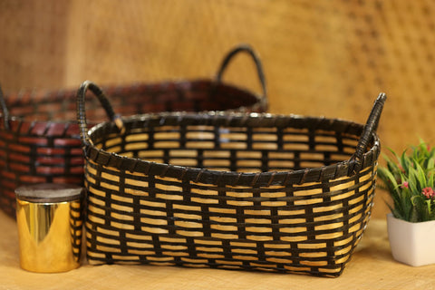 BIG BLACK DUTCH TWILL BASKET